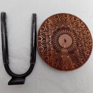 Guitar Wall Mount Lazer Etched Wood